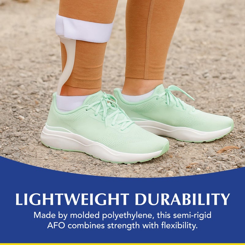 Brace Direct Semi-Rigid Leaf Spring AFO for Foot Drop - Lightweight Posterior Ankle-Foot Orthosis - Trimmable Fit (Womenâ€™s Left) - Image 5