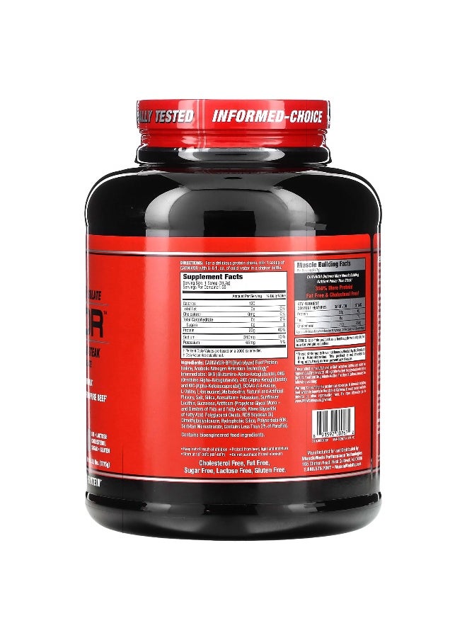 MUSCLEMEDS MuscleMeds, Carnivor, Bioengineered Beef Protein Isolate, Vanilla Caramel, 3.9 lbs (1775 g)  - Image 2