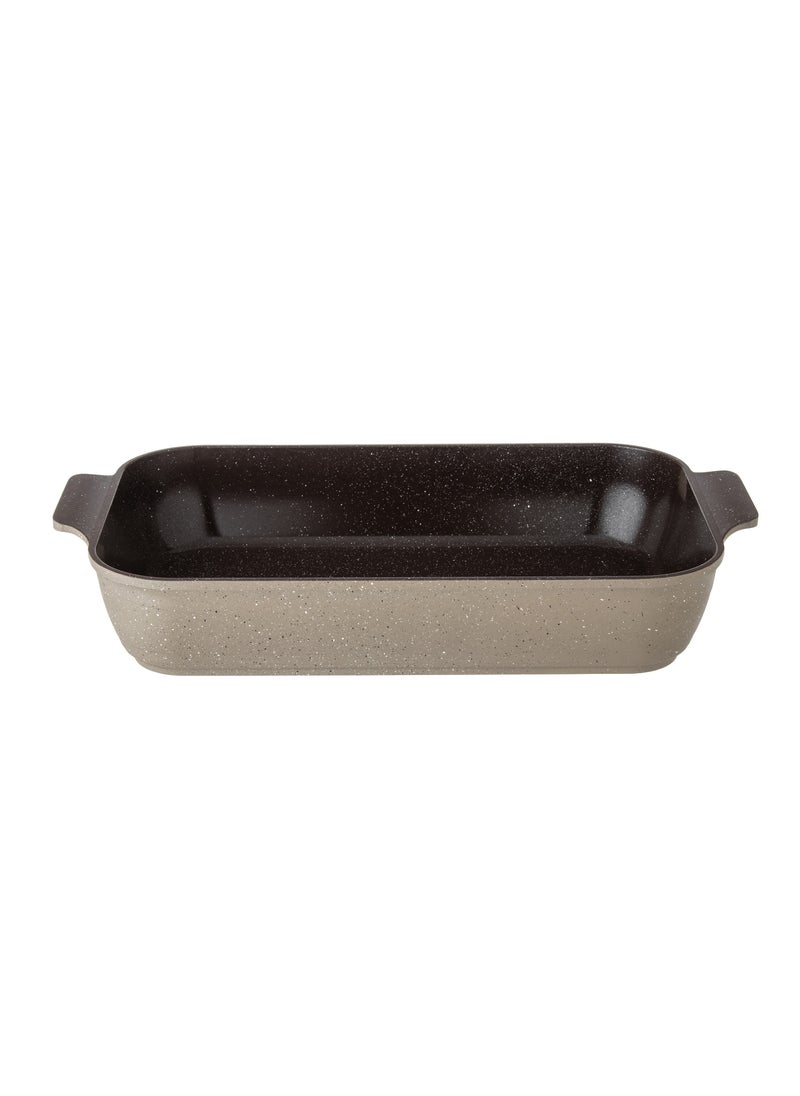 Badraig A Brown Rectangular Granite Oven Tray 42*24 Cm  - Image 1