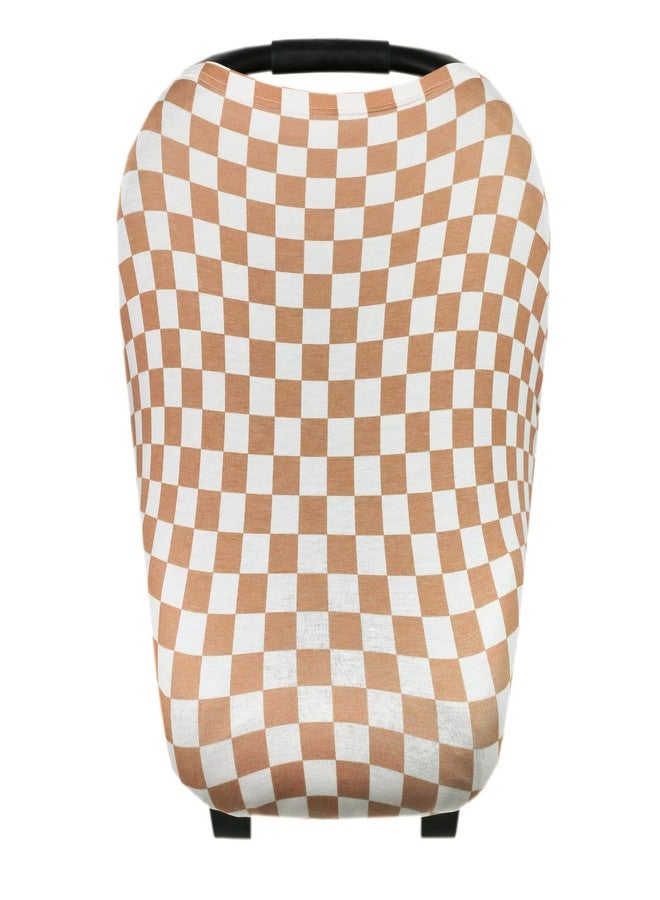 Copper Pearl Multi-Use Cover: Car Seat Covers, Nursing Cover, and Stroller Cover for Sun - Stretchy Fabric, All-Season Use, Stylish Designs, Easy Access for Moms - Rad - Image 1