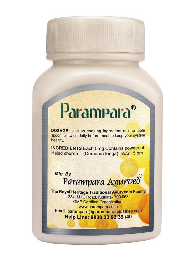 Parampara Ayurved Halud Churna Ayurvedic Natural Wild Turmeric Powder for Skin and Blood Purification Treatment, Edible Turmeric Powder 100g | Pack Of 3 | 300g - Image 2