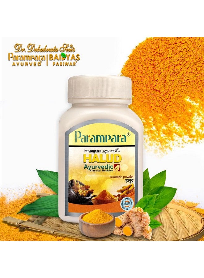 Parampara Ayurved Halud Churna Ayurvedic Natural Wild Turmeric Powder for Skin and Blood Purification Treatment, Edible Turmeric Powder 100g | Pack Of 3 | 300g - Image 3