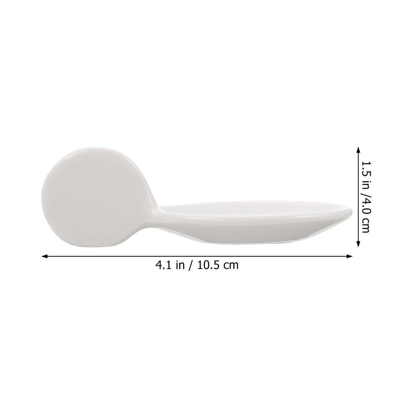 Ceramic Caviar Spoon White Creative Serving Spoon For Molecular Cuisine Home Dining - Image 3