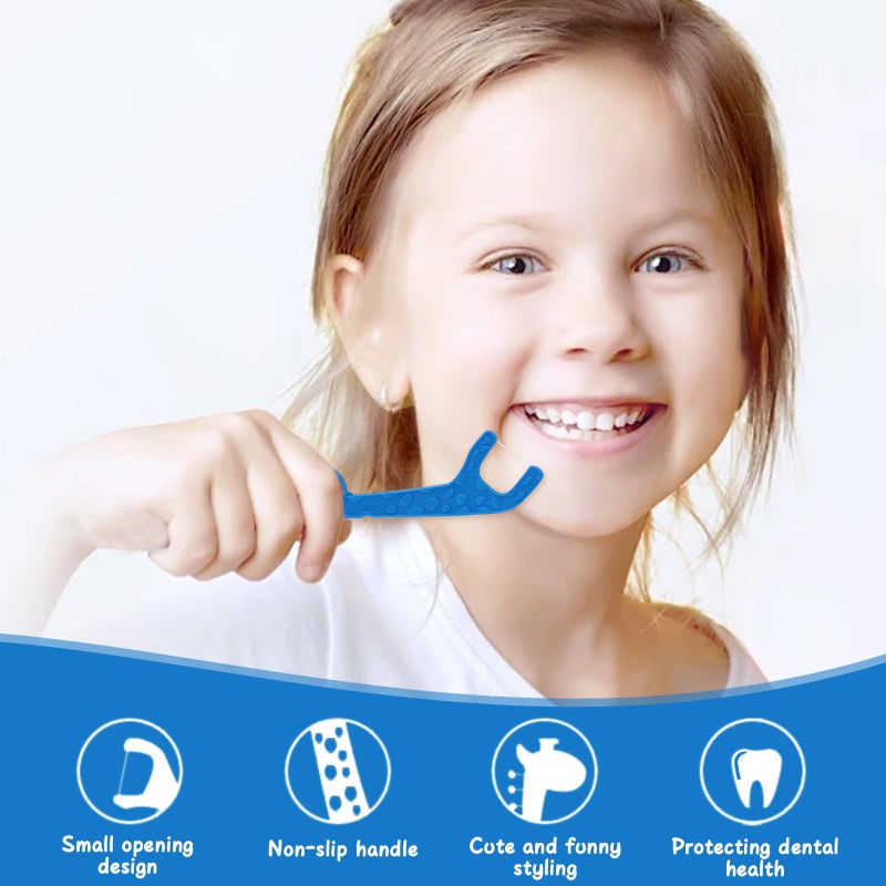 EcoFrenzy Kids Floss Picks 200 Count (4 Packs of 50 Flossers) - Biodegradable Cornstarch - Strawberry Flavored - Image 4