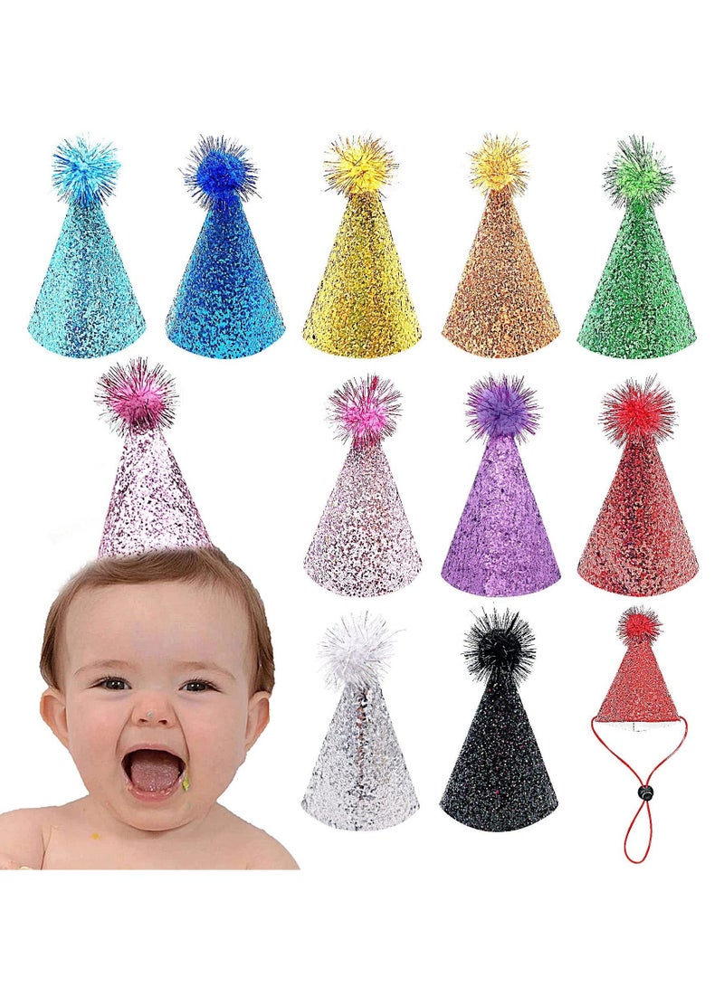 واي آند دي Kids Cone Party Hats, Mini paper cone birthday party hats for Children, Reusable Birthday Hats Decorations - Image 1
