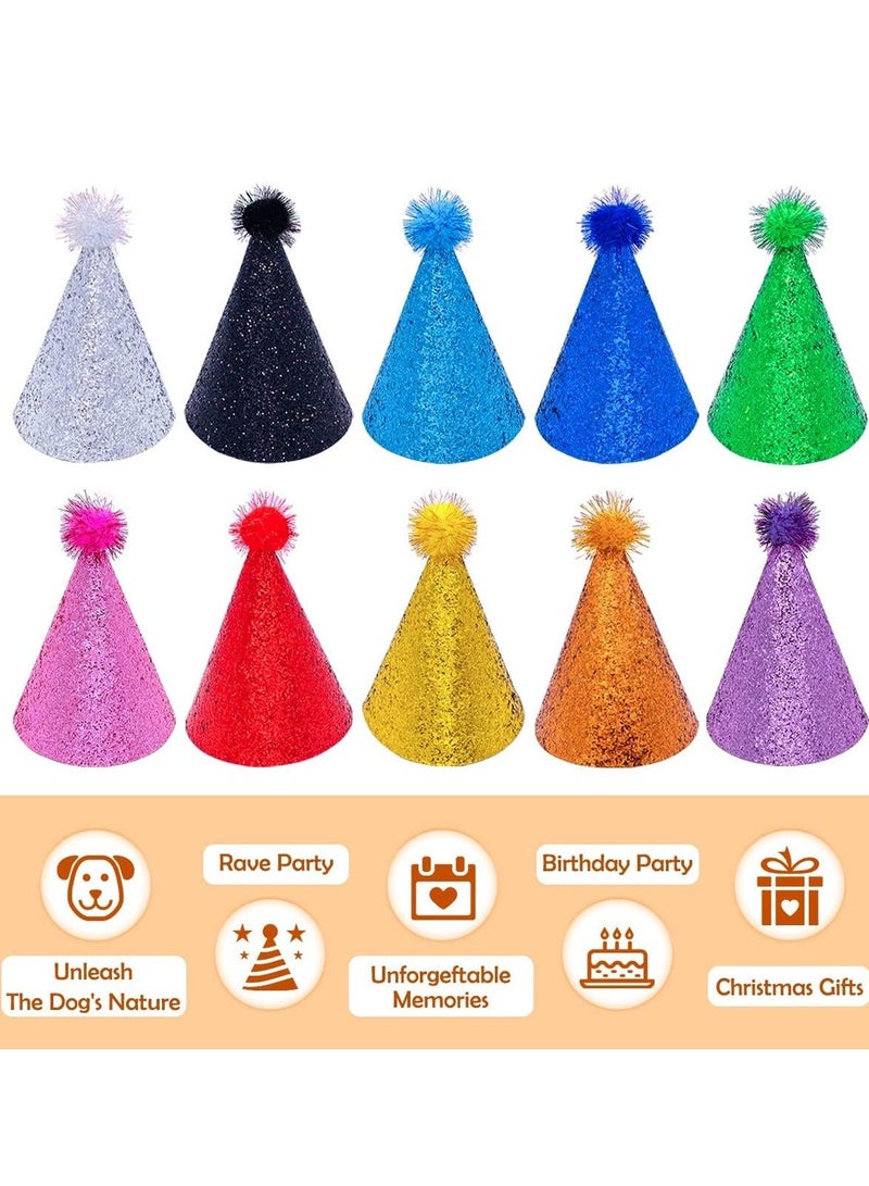 واي آند دي Kids Cone Party Hats, Mini paper cone birthday party hats for Children, Reusable Birthday Hats Decorations - Image 2
