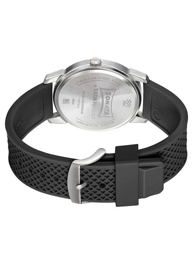 سوناتا Sonata Analog Wrist Watch 77107SP02 - 42 mm - Black