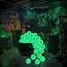 Yinder 24 Pcs Glow in the Dark Inflatable Balls Confetti Glitters Light up Beach Balls Blow up Pool Floating for Neon Halloween Party Games Pool Garden Decorations Outdoor - Image 4