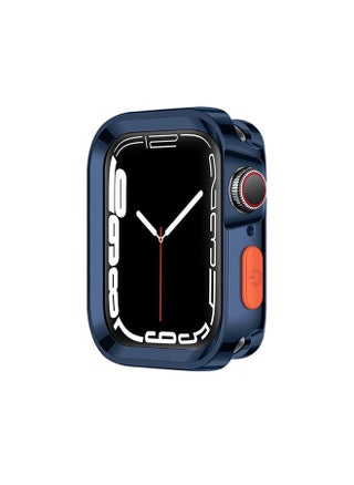 Plating Rugged Case Compatible with Apple Watch Case Series 9/8/7 45mm Series 6/SE/5/4 44mm Soft TPU Shockproof Bumper Drop Proof Protective Cover Anti-Drop and Anti-Scratch for iWatch (Blue) - pzsku/ZA15C5164C050B851B0A5Z/45/_/1700721095/ea33198b-4475-4abe-8dc9-77d5e7df1391