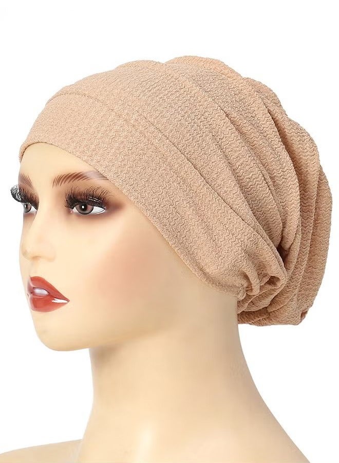 Women Under Scarf Hijab Cap Beanie Hat Headband Islamic Hijab Hat Turban Muslim Inner Hijab Scarf Bottom Cap Soft Knit Cap Tube Cap for Women Girls - Image 5