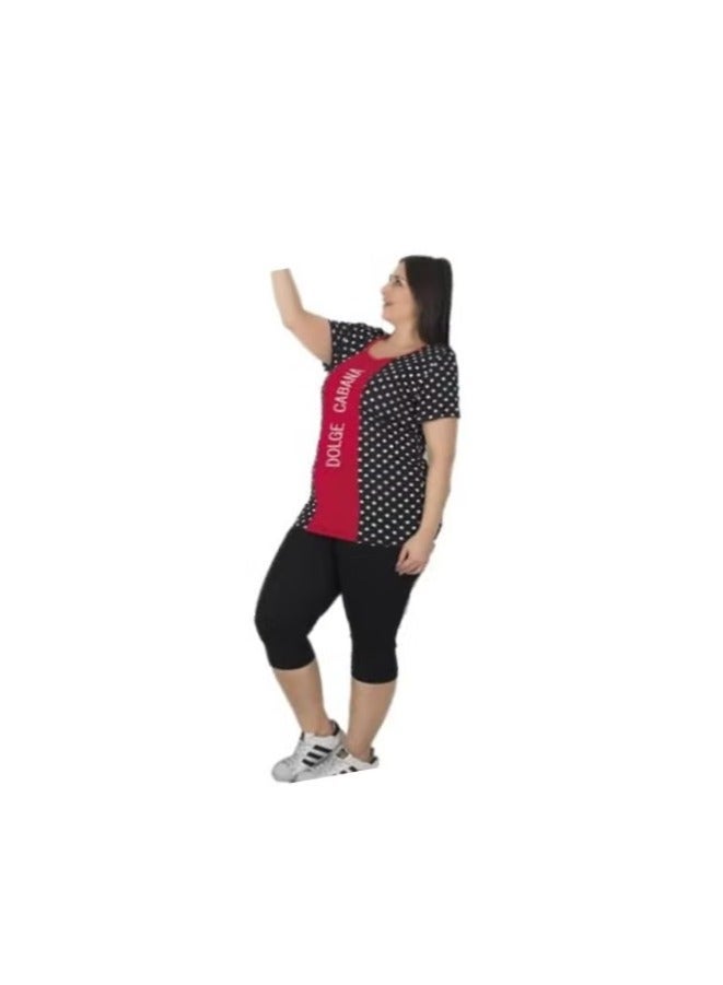 Teknur Women's Pajama Set – One Size Fits S-M-L, Made from Cotton & Lycra for Ultimate Comfort and a Stylish Look, Made in Turkey - Image 3