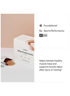 Thorne Whey Protein Isolate Chocolate Flavored 21 G Protein 2 G Suger 100 Caloeies Dietary Supplement 14 Packets  - Image 5