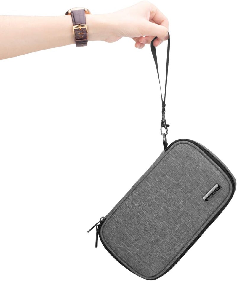 LUXJA Diabetic Supplies Travel Case Storage Bag for Glucose Meter and Other Diabetic Supplies Bag Only Gray - Image 5