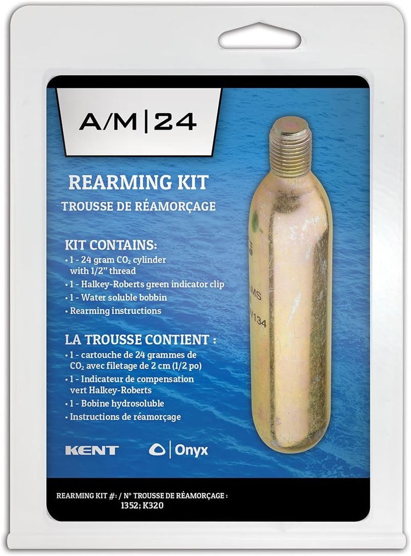 Onyx C02 Auto Manual PFD Rearming Kit, Metal Cartridge, 24 Grams - Image 2