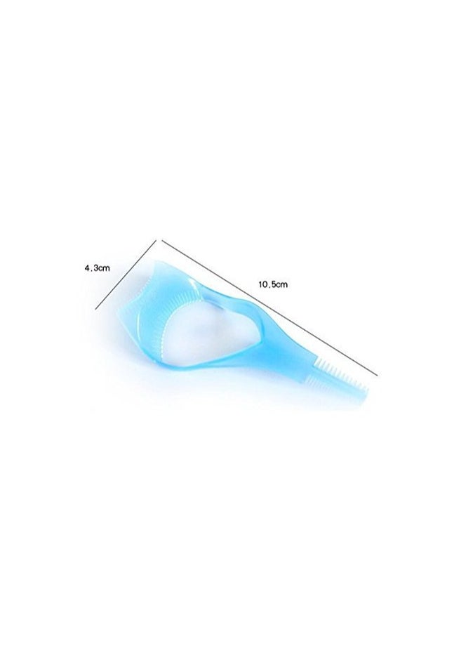 Goolsky 2PCS 3 in 1 Mascara Tool Plastic Makeup Eyelash Shield Applicator Guide with Eyelash Assist Comb Brush Guard Eyelashes Brush for Women Girls (Color Random)  - Image 2