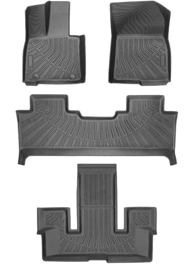 Floor Mats for BYD Leopard 8 (7 Seater) 2023-2026, 4-Piece Set, All Weather Waterproof TPE Trunk Mat (7 Seater DENZA B8) - Image 1