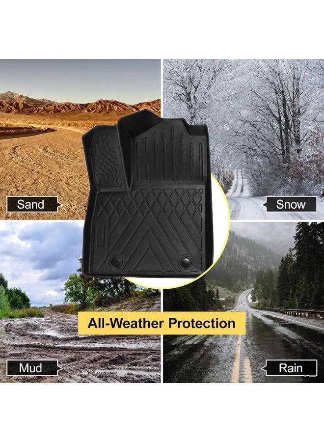 Floor Mats for BYD Leopard 8 (7 Seater) 2023-2026, 4-Piece Set, All Weather Waterproof TPE Trunk Mat (7 Seater DENZA B8) - Image 5