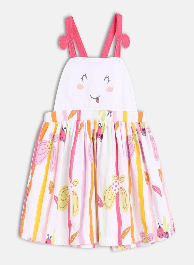 miniklub Cotton Half Sleeves Cartoon Printed Pinny Set -Multi Color - Image 3