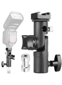 Updated Anwenk Flash Bracket Mount Flash Stand Light Stand Bracket Mount With Umbrella Holder Mount Swivel Compatible With Canon Nikon Pentax Olympus Camera Flashes Speedlite Studio Led Light 1Pack