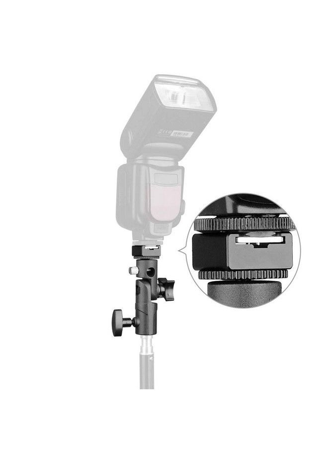Anwenk - Updated Anwenk Flash Bracket Mount Flash Stand Light Stand Bracket Mount With Umbrella Holder Mount Swivel Compatible With Canon Nikon Pentax Olympus Camera Flashes Speedlite Studio Led Light 1Pack - Image 1