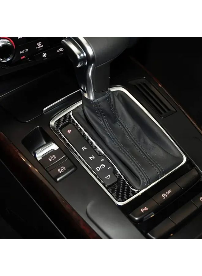 Carbon Fiber Gear Shift Panel Cover Sticker For Audi A4 A5 Q5 2009 2016 Models - Image 1