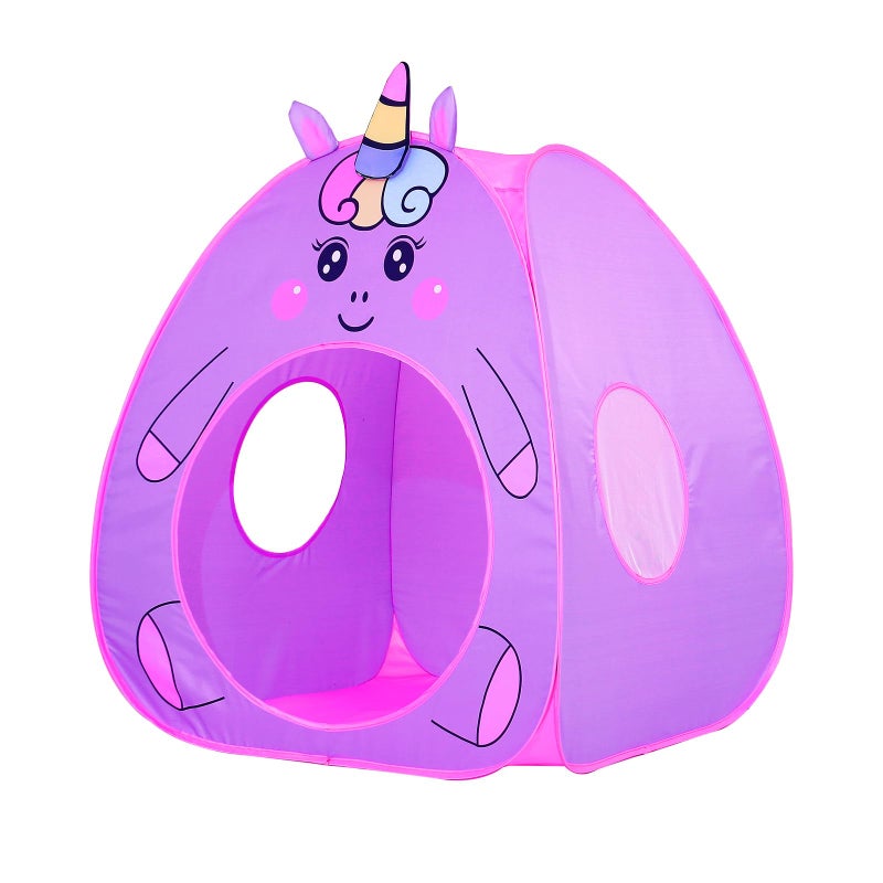 Lucky castle Kids Play Tent Lucky Castle Pop Up Tent for Kid Cute Tent for Boys and Girls Indoor Outdoor Play Tent with Storage Bag Perfect Kids GiftPurple Unicorn - Image 3