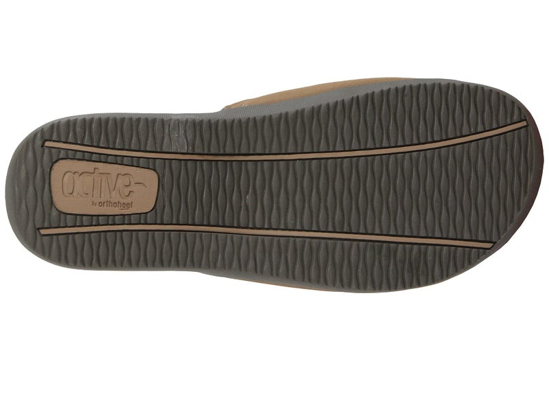 Vionic Orthaheel Men/Women Kiwi Slide In Orthopedic Sandals - Tan (Mens 6 Womens 7) - Image 3