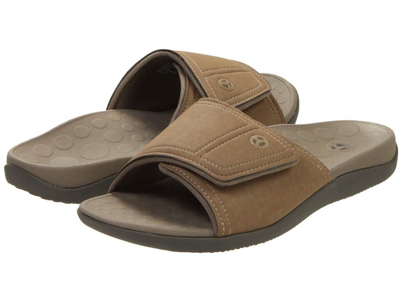 Vionic Orthaheel Men/Women Kiwi Slide In Orthopedic Sandals - Tan (Mens 6 Womens 7) - Image 1