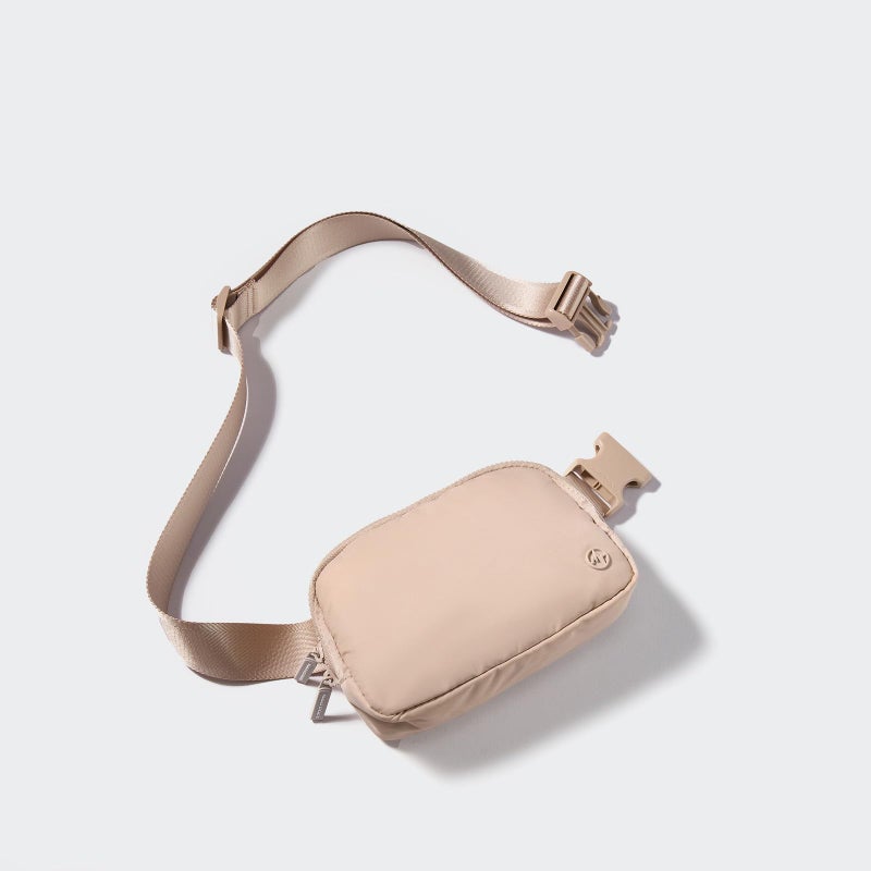 Pander Two Way Zipper Fanny Pack Nylon Everywhere Belt Bag for Women, Water Repellent Waist Packs, Crossbody Bags with Adjustable Strap (Raw Linen). - Image 2