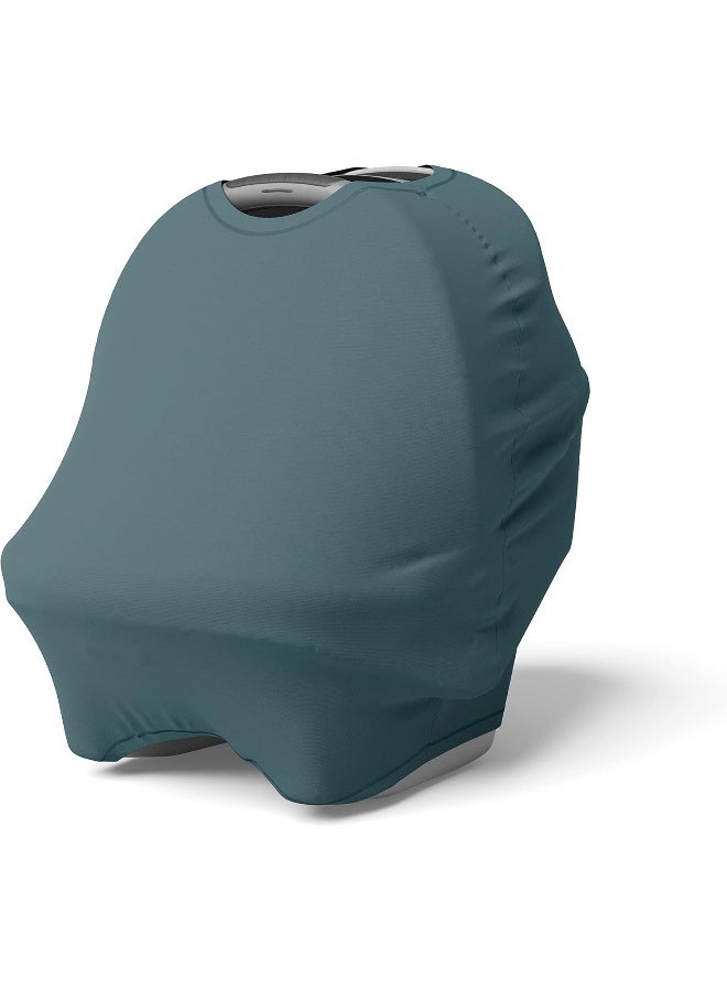 Natemia Baby 4 in 1 Car Seat Cover - Stretchy & Soft Car Seat Canopy, Nursing Cover, Shopping Cart Cover, High Chair Cover - Image 1