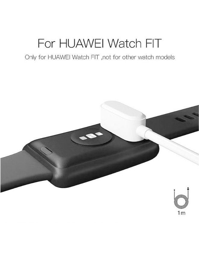Charger Compatible for Huawei Watch Fit/Fit 2/Fit Mini,Huawei Band 6 / Band 7,Huawei 4X,Honor Watch ES,Honor Band 6 - Smart Watch Replacement USB Charger Charging Cable 100cm White  - Image 3
