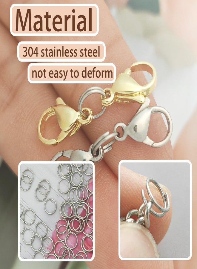 HOLAILS 100PCS Small Key Rings Stainless Steel Split Rings mini Metal Ring Functions on connectors for or Jewelry Making and Keychain Rins(0.31 inches, Silver) - Image 4