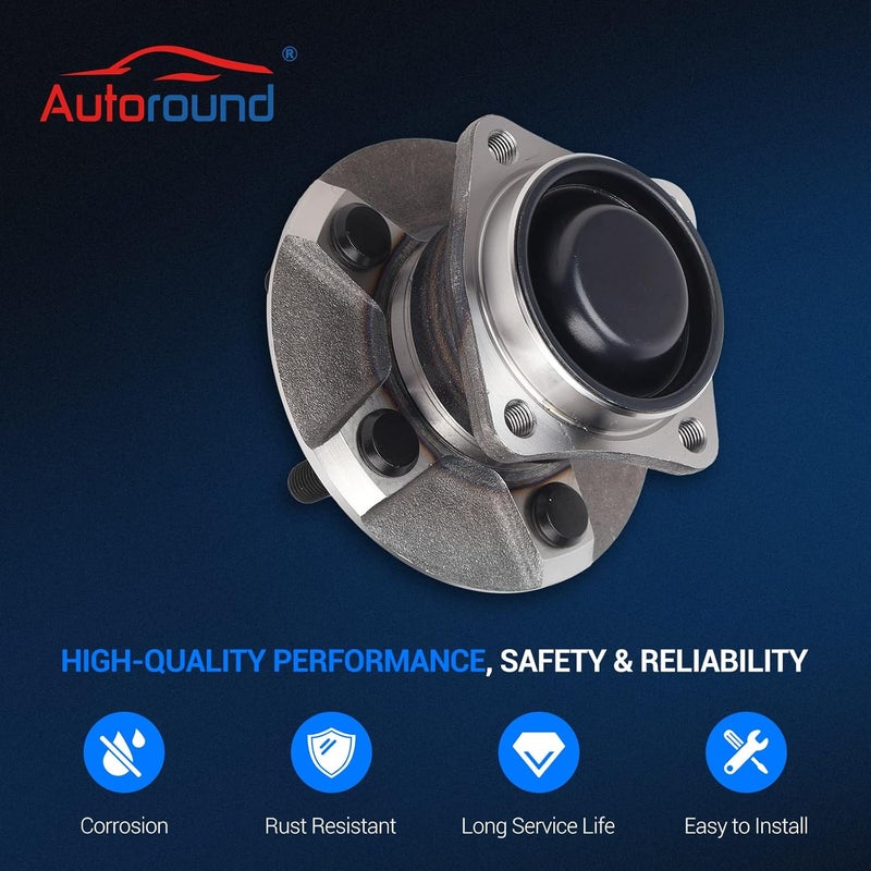 Autoround أوتوروند 512218 [عبوة 2] مجموعة محامل العجلات الخلفية والمحور لتويوتا كورولا/ماتريكس/بونتياك فايب/سيلكا - Image 5