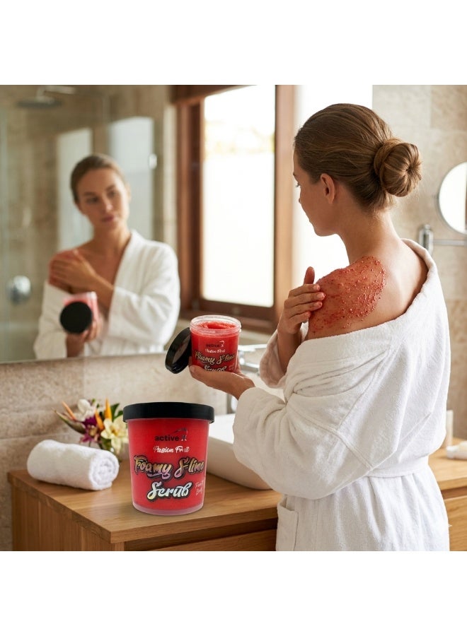 Foamy Slime Scrub Passion Fruit- Silky Smooth & Radiant skin with the fun texture of a slime - 800 g - Image 2
