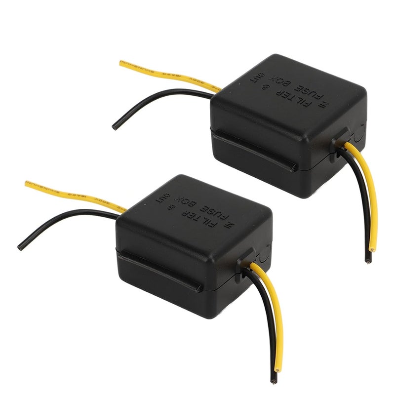 ABS Car Power Filter Stereo Noise Reducer 12V Professional Audio Power Supply for Amplifiers Equalizers Car Stereos 2Pcs - Image 2