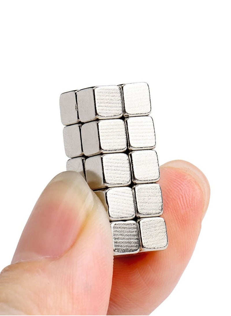 Excefore - EXCEFORE Square Cube Magnets, 40Pcs Fridge Magnets, 5 x 5 x 5mm Strong Magnet, Square Magnets Mini Small Magnets for Office, Office, Map, Photo (Square) - Image 1