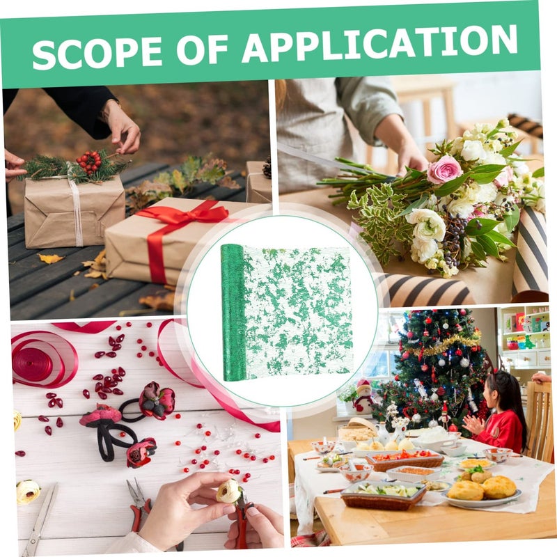 Grass Green Wear Resistant Gauze Table Runner For Wedding Home Hotel Dining Table Decoration - Image 4