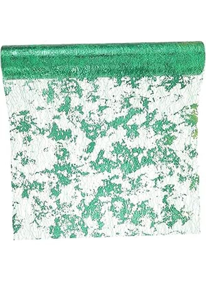 Grass Green Wear Resistant Gauze Table Runner For Wedding Home Hotel Dining Table Decoration - Image 1