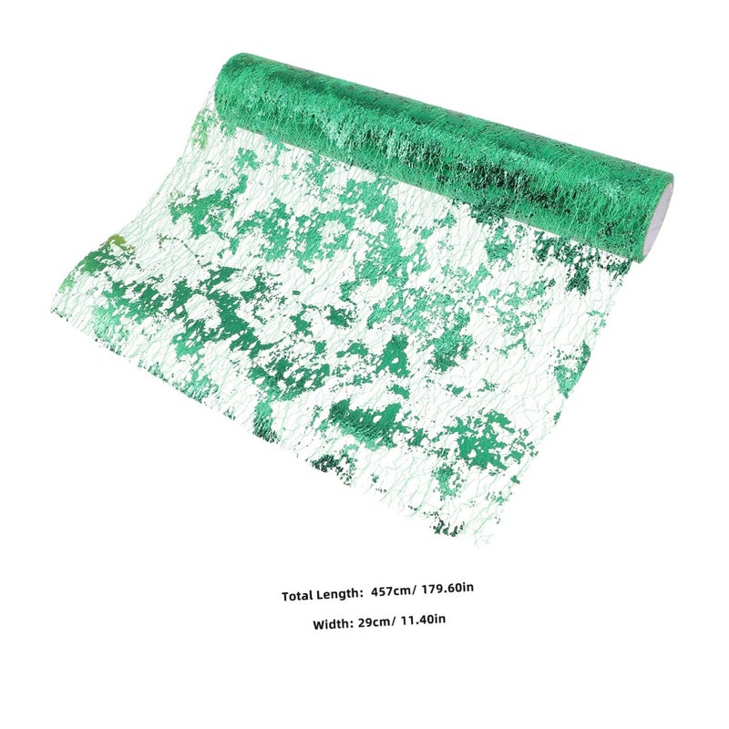 Grass Green Wear Resistant Gauze Table Runner For Wedding Home Hotel Dining Table Decoration - Image 3