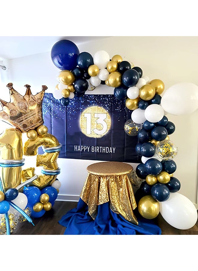 Navy Blue Balloons with Different Sizes, Navy Blue Balloon Garland Arch Kit for Birthday Party, Graduation, Baby Shower, Wedding Decoration - Image 5