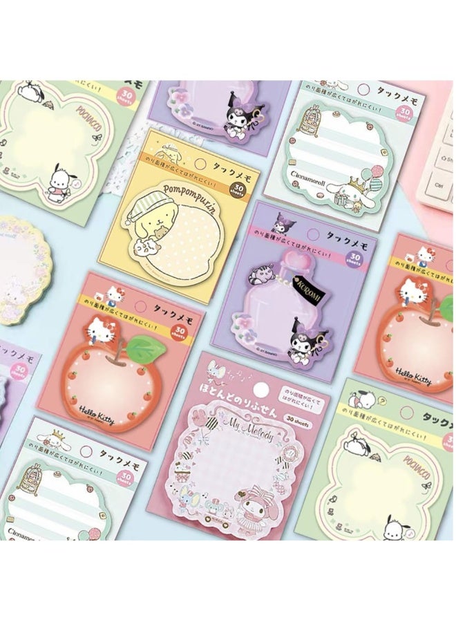Generic SYOSI 6 Pack Lovely Sticky Notes, 180 Sheets Cartoon Animal Series Personalized Sticky Notes, Kawaii Note Pads for Girls, Kids, Students, Funny School Supplies and Office Supplies (Style-A)  - Image 3
