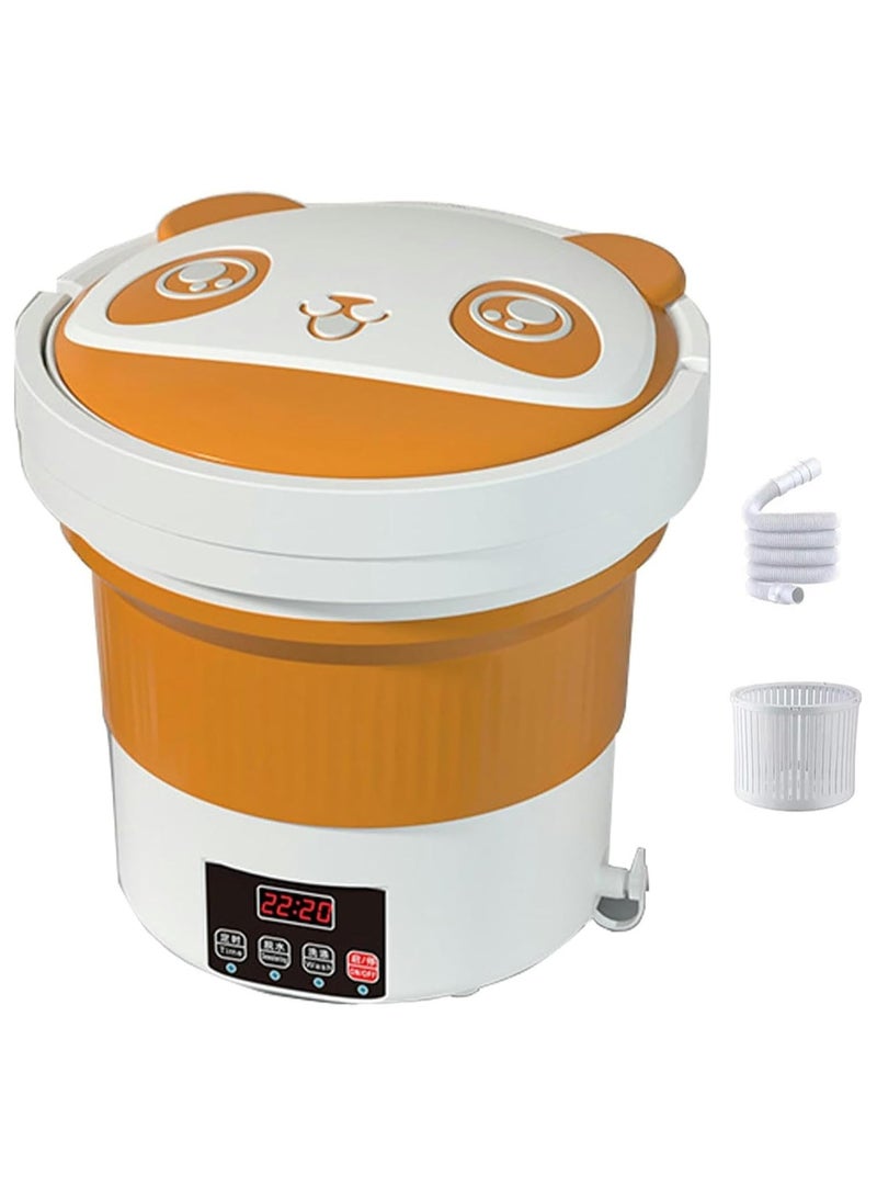 ارواق غسالة محمولة غسالة صغيرة قابلة للطي لملابس الأطفال والشقق والمهاجع والتخييم - Image 1