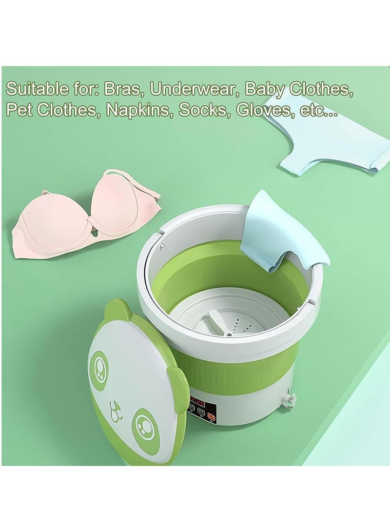 ارواق غسالة محمولة غسالة صغيرة قابلة للطي لملابس الأطفال والشقق والمهاجع والتخييم - Image 2