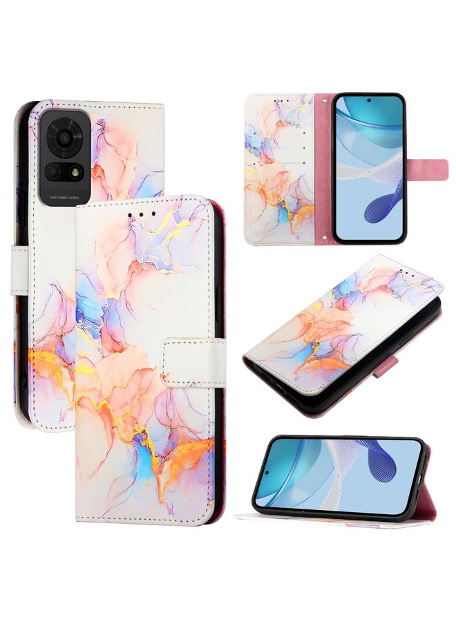 erorex Case For TCL 50 LE PT003 Marble Pattern Flip Leather Phone Case  - Image 1