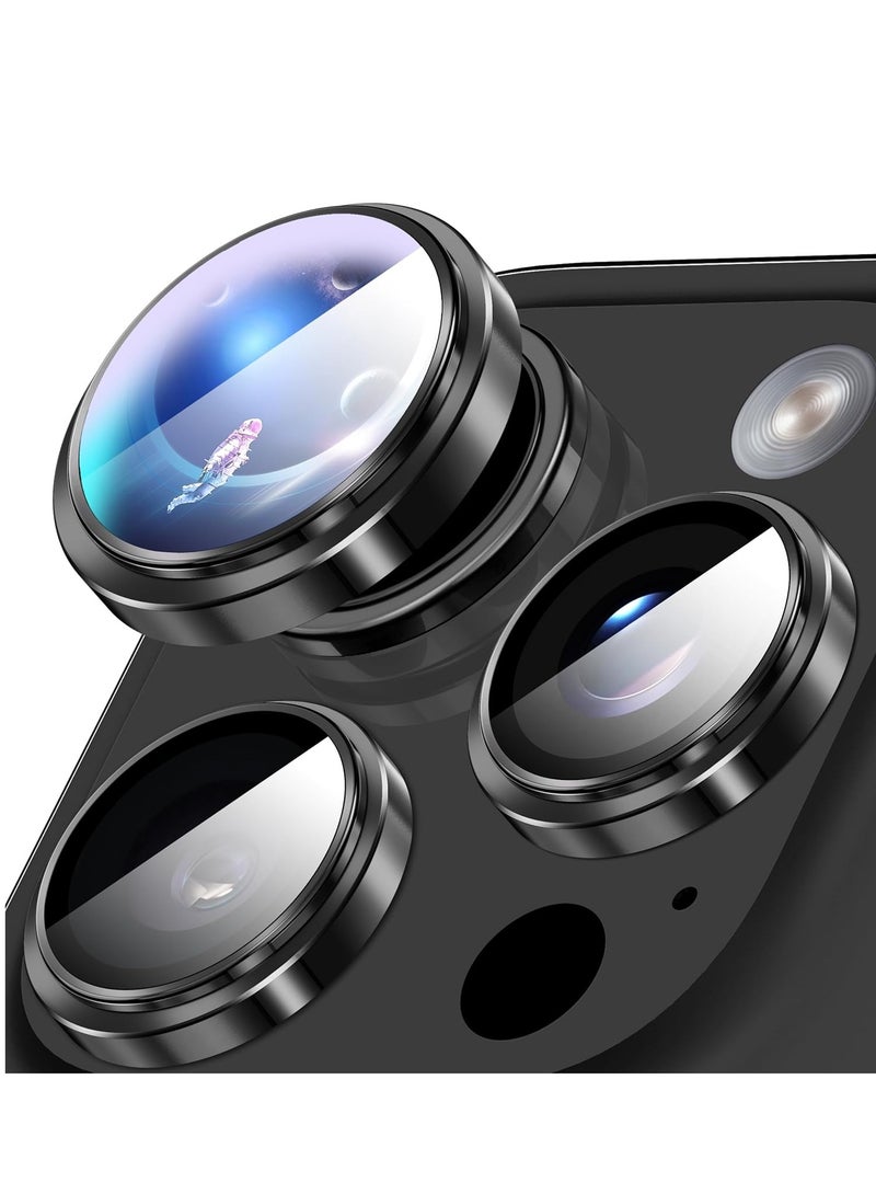 Camera Protection for iPhone 16 Pro/16 Pro Max Camera Lens Protective Film, Convex Platform HD Tempered Glass + Aluminium Ring Camera Protection for iPhone 16 Pro/16 Pro Max Camera Protector  - Image 1