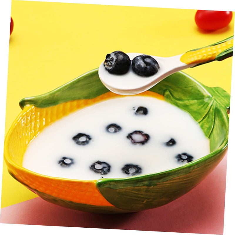 Ceramic Cartoon Dessert Bowl Set For Kids Easy Clean Fruit Candy Plates - Image 3