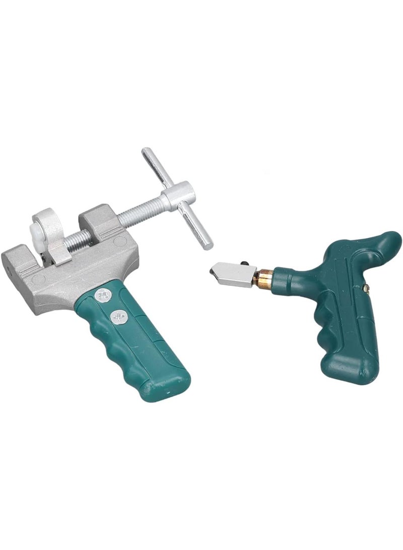 GGOOT Glass Cutter, Ceramic Tile Cutting Tool with 3 Spare Cutter Heads and Tape Measure, Industrial Manual Hardware for Glass, Wall Tiles, Mirrors  - Image 3