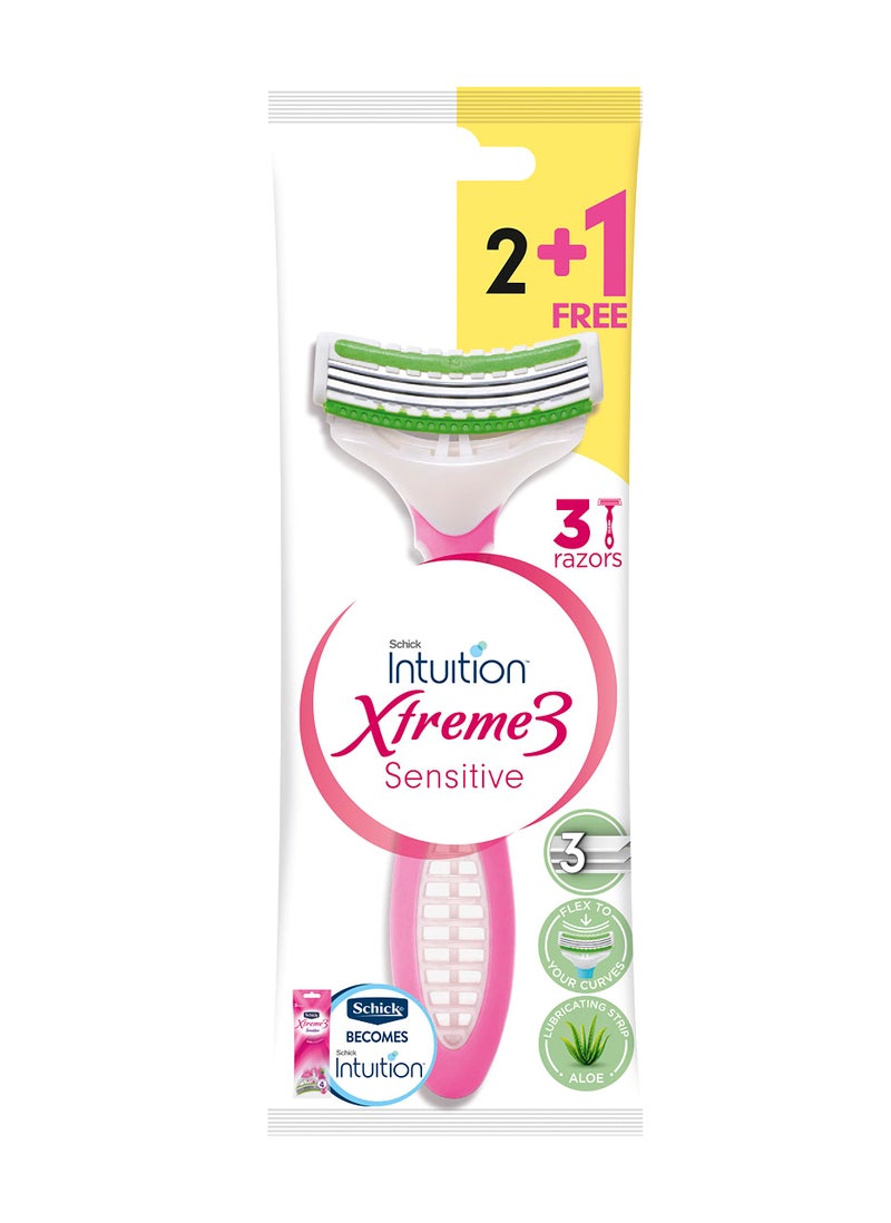 INTUITION Schick Xtrem 3 Women sensitive 3 pcs (1668)