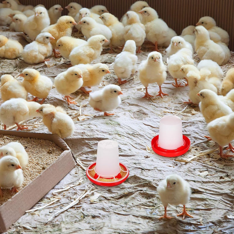 IMIKEYA 1 Set Quail Feeder Chick Feeder Quail Waterer Small Chick Feeder Poultry Chicken Water Jar Poultry Water Bucket Automatic Poultry Water Feeder Poultry Feeding Equipment Feeding Cup - Image 2