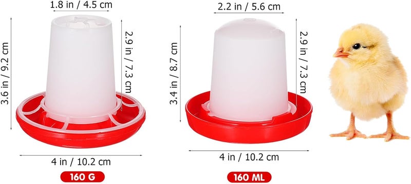 IMIKEYA 1 Set Quail Feeder Chick Feeder Quail Waterer Small Chick Feeder Poultry Chicken Water Jar Poultry Water Bucket Automatic Poultry Water Feeder Poultry Feeding Equipment Feeding Cup - Image 3